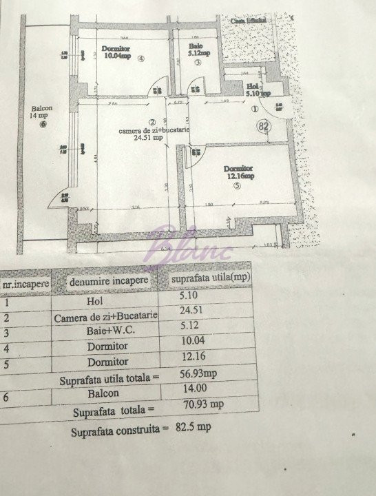 Apartament 3 camere in bloc nou, cu vedere panoramică – Nufărul
