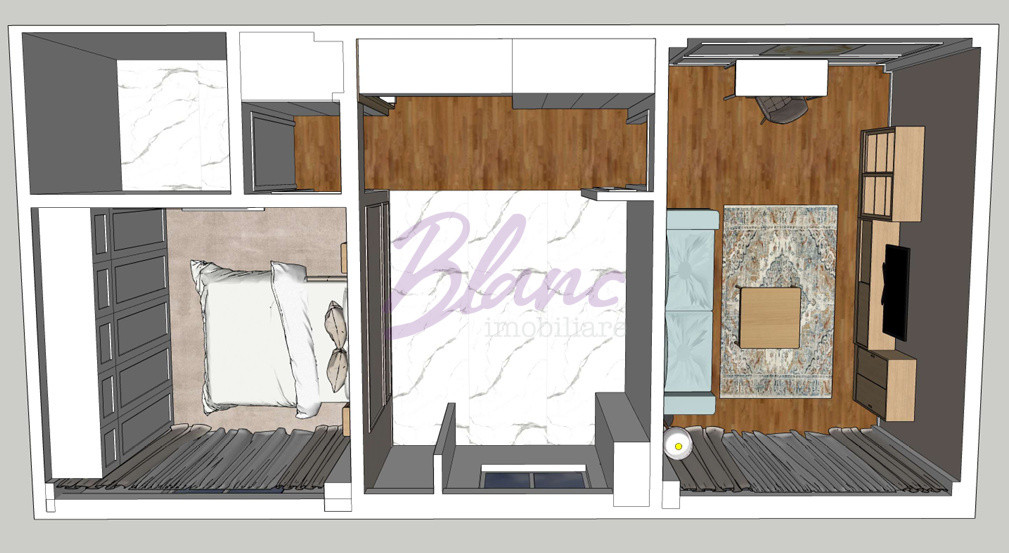 Apartament 2 camere, str. Costaforu, etaj 4/7, amenajat cu designer