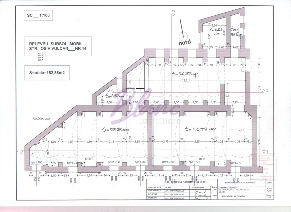 Oportunitate reala de investitie, zona Ultracentrala, str. Iosif Vulcan
