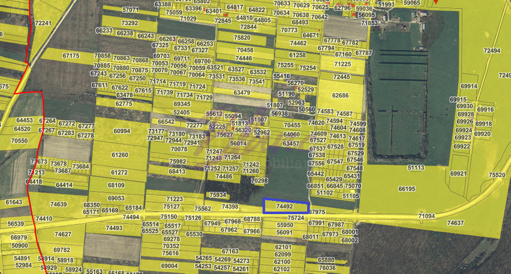 Oportunitate, 9196 mp, 30 euro/mp, 187,78 m deschidere la inelul metropolitan