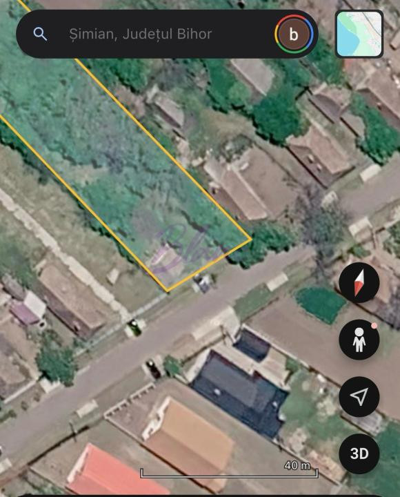 Teren intravilan 6.100 mp cu casă demolabilă – Șimian, jud. Bihor