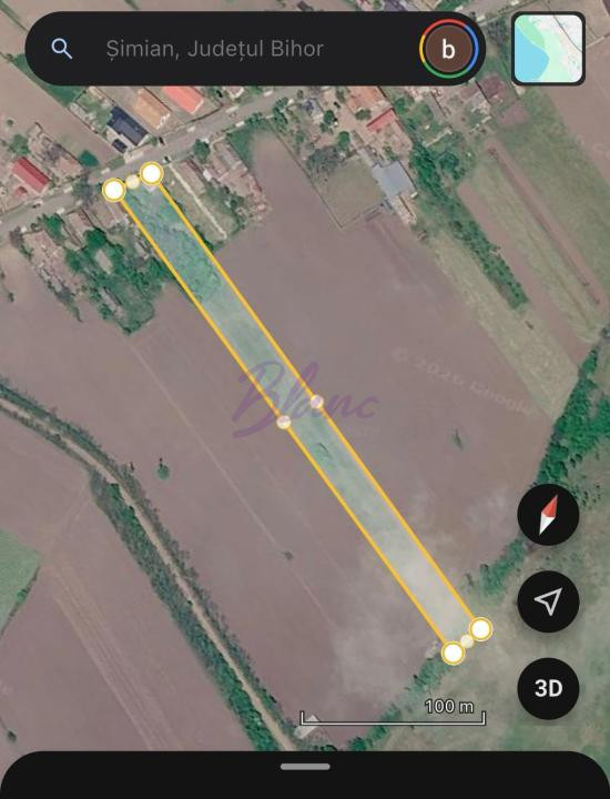 Teren intravilan 6.100 mp cu casă demolabilă – Șimian, jud. Bihor