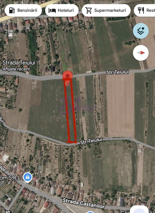 Teren intravilan 3.200 mp, două fronturi stradale – Tășnad, SM