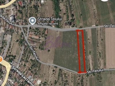 Teren intravilan 3.200 mp, două fronturi stradale – Tășnad, SM