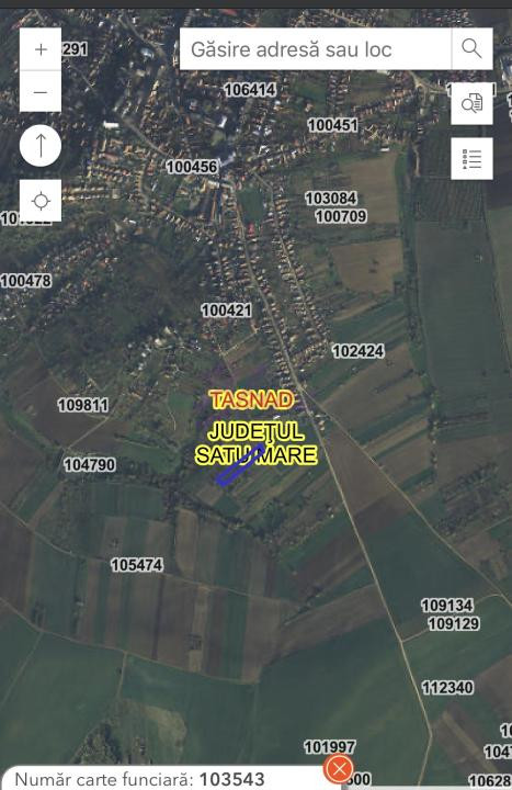 Teren extravilan cu livada 4300 mp, Tășnad, SM