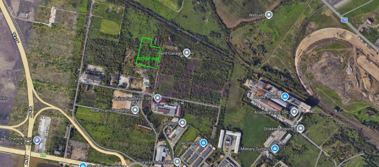 Teren industrial de 13.500 mp pe Calea Borsului -Conexiune directa cu DEx16